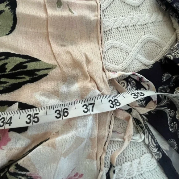 New! Vince Camuto Lily Botanical Floral Kimono Cardigan, Wrap Rayon OSFM - Picture 16 of 16